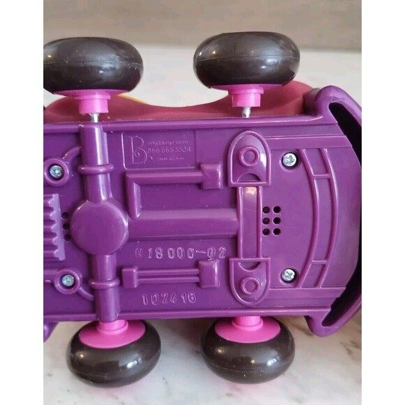 B. Toys Pull Back Toy Soft Cars Set 2 Target Race Car Pick Up Truck Pre School - Picture 8 of 9